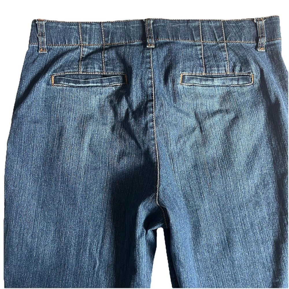 Gloria Vanderbilt Rhea Cwb Capri Blue Jeans Stretch Comfort Waist Womens 12 EUC - Picture 8 of 8